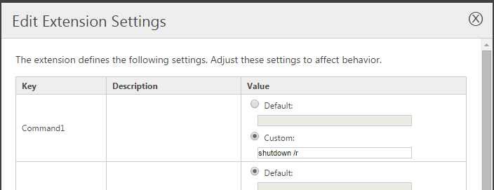 Command Toolbox Settings Command Toolbox Settings